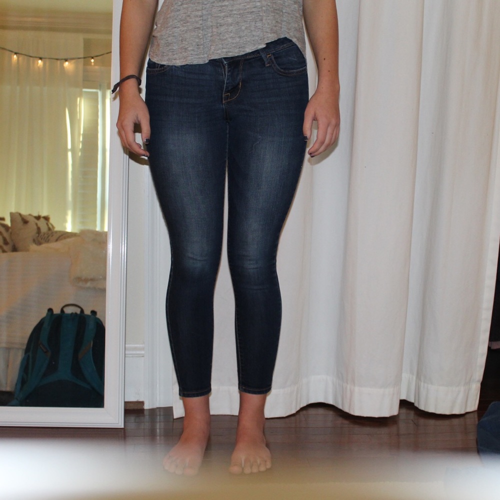 old navy cropped jeans